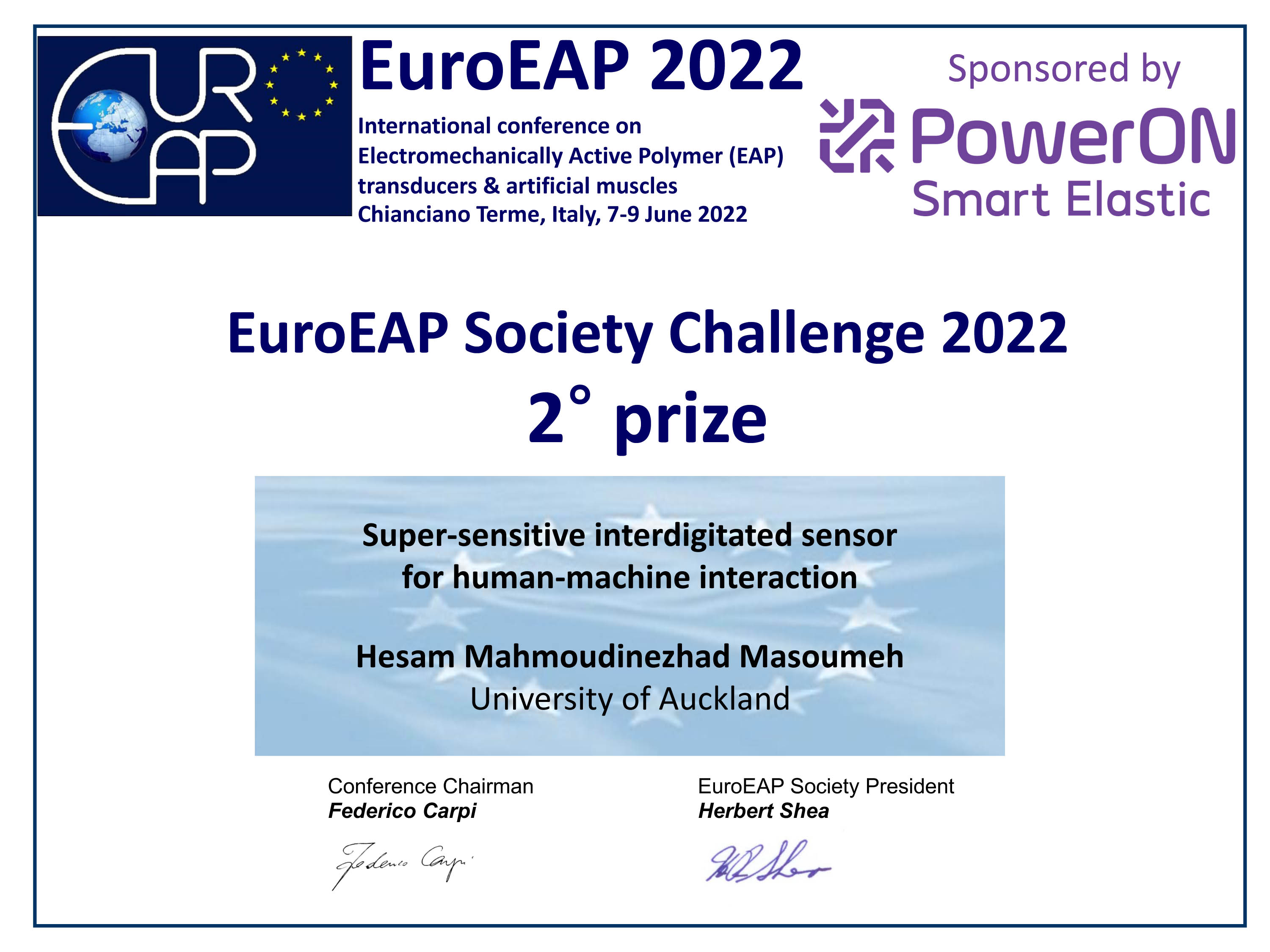 Society challenge certificate 2nd